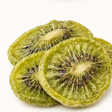 Freeze-dried kiwi slices.